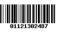 Código de Barras 01121302487