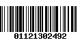 Código de Barras 01121302492