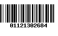 Código de Barras 01121302684