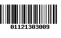 Código de Barras 01121303009