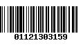 Código de Barras 01121303159