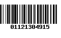 Código de Barras 01121304915