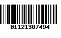 Código de Barras 01121307494