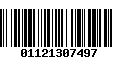 Código de Barras 01121307497