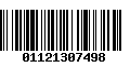 Código de Barras 01121307498