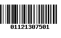 Código de Barras 01121307501