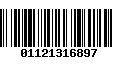 Código de Barras 01121316897