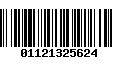 Código de Barras 01121325624