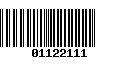 Código de Barras 01122111