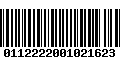 Código de Barras 0112222001021623