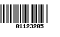 Código de Barras 01123205