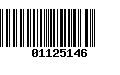 Código de Barras 01125146