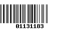 Código de Barras 01131183