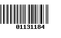 Código de Barras 01131184