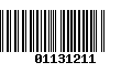 Código de Barras 01131211