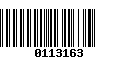 Código de Barras 0113163