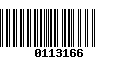 Código de Barras 0113166