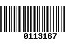 Código de Barras 0113167