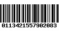 Código de Barras 0113421557902083