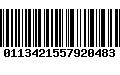 Código de Barras 0113421557920483