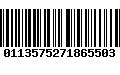 Código de Barras 0113575271865503