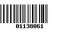 Código de Barras 01138061