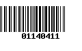 Código de Barras 01140411