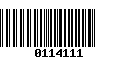 Código de Barras 0114111