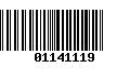 Código de Barras 01141119