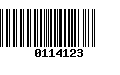 Código de Barras 0114123