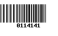 Código de Barras 0114141