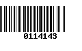 Código de Barras 0114143