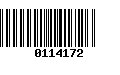 Código de Barras 0114172