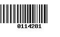 Código de Barras 0114281