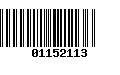 Código de Barras 01152113