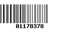 Código de Barras 01178378