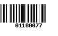 Código de Barras 01180077