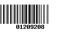 Código de Barras 01209208