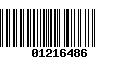 Código de Barras 01216486