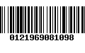 Código de Barras 0121969081098