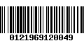 Código de Barras 0121969120049