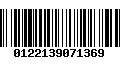 Código de Barras 0122139071369