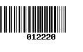 Código de Barras 012220