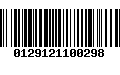 Código de Barras 0129121100298