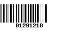 Código de Barras 01291218