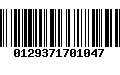Código de Barras 0129371701047