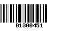 Código de Barras 01300451