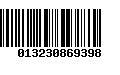 Código de Barras 013230869398