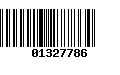 Código de Barras 01327786