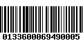 Código de Barras 0133600069490005